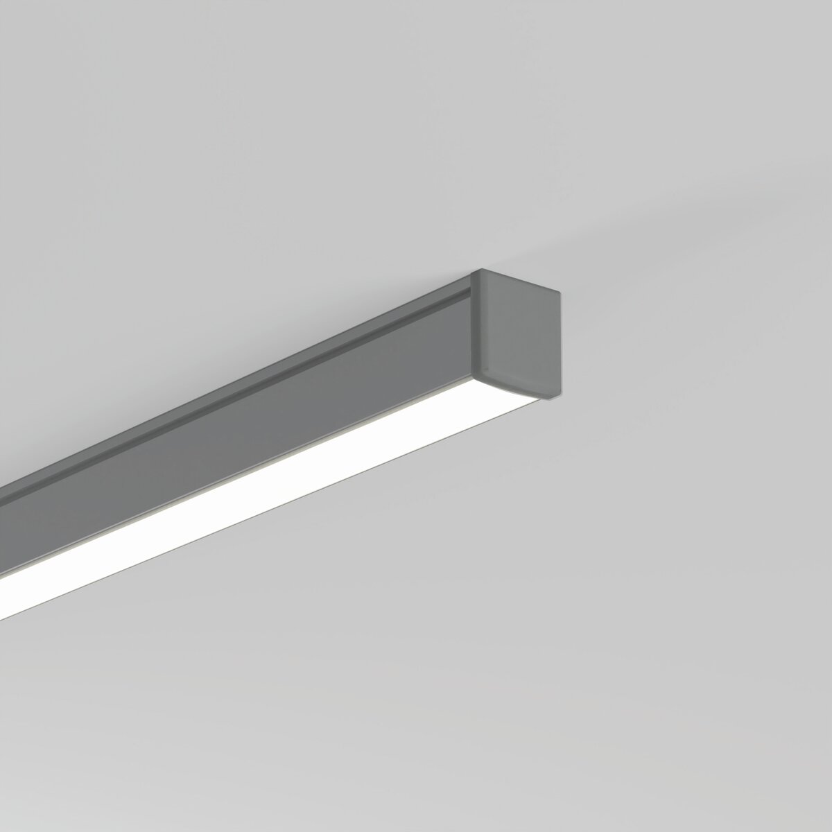 KLUŚ Endkappe PIKO-ZM, grau, ABS – Detail-/Anwendungsbild