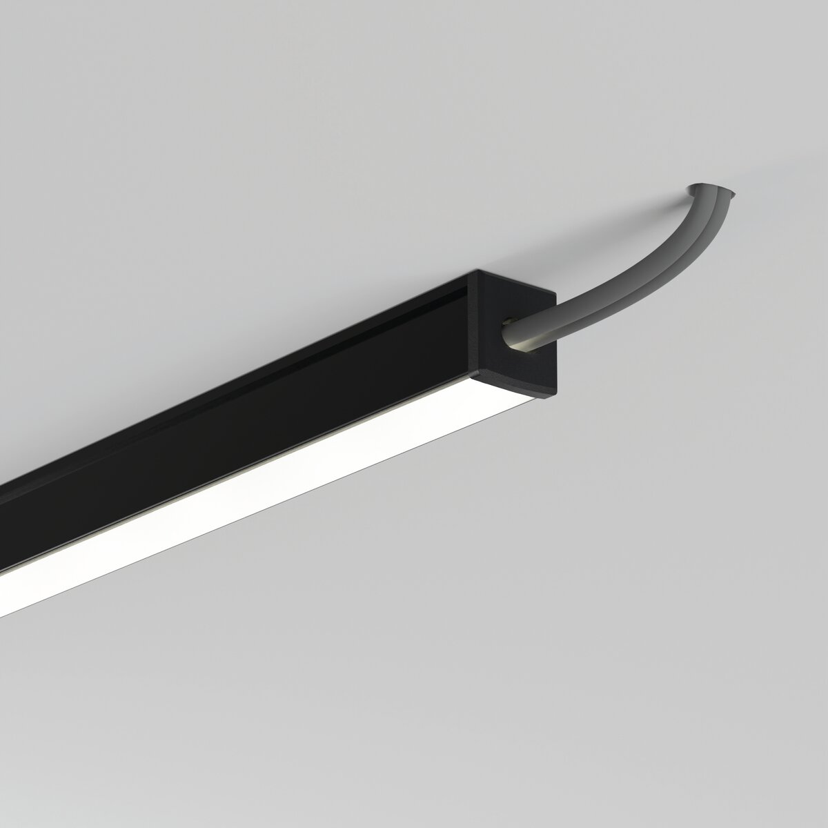 KLUŚ Endkappe mit Loch PIKO-ZM-OTW, schwarz, ABS – Detail-/Anwendungsbild