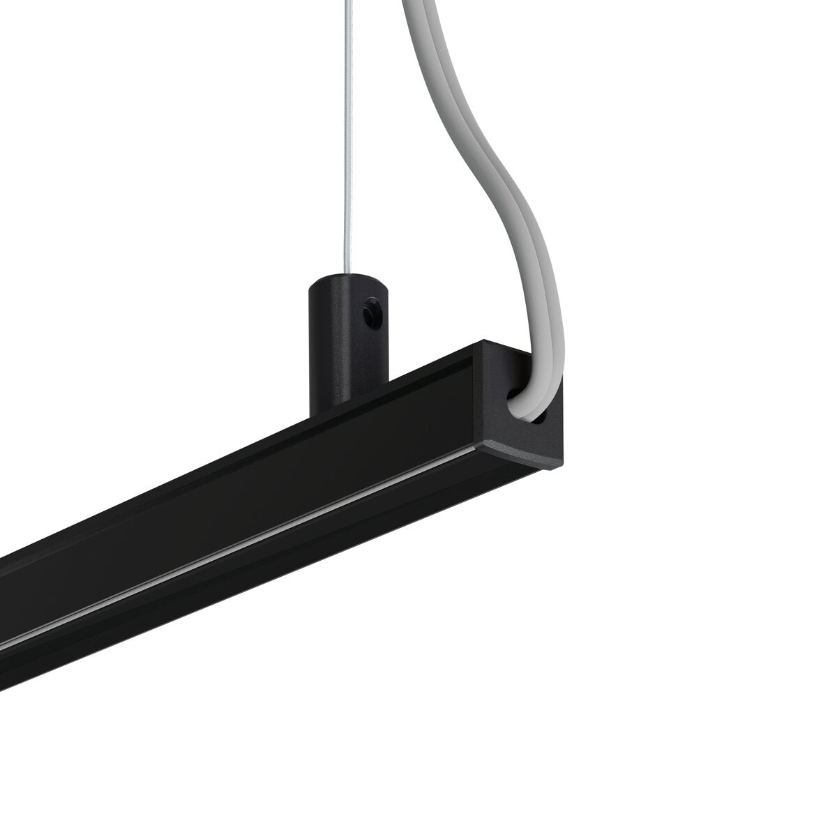 KLUŚ Endkappe mit Loch PIKO-ZM-OTW, schwarz, ABS – Detail-/Anwendungsbild