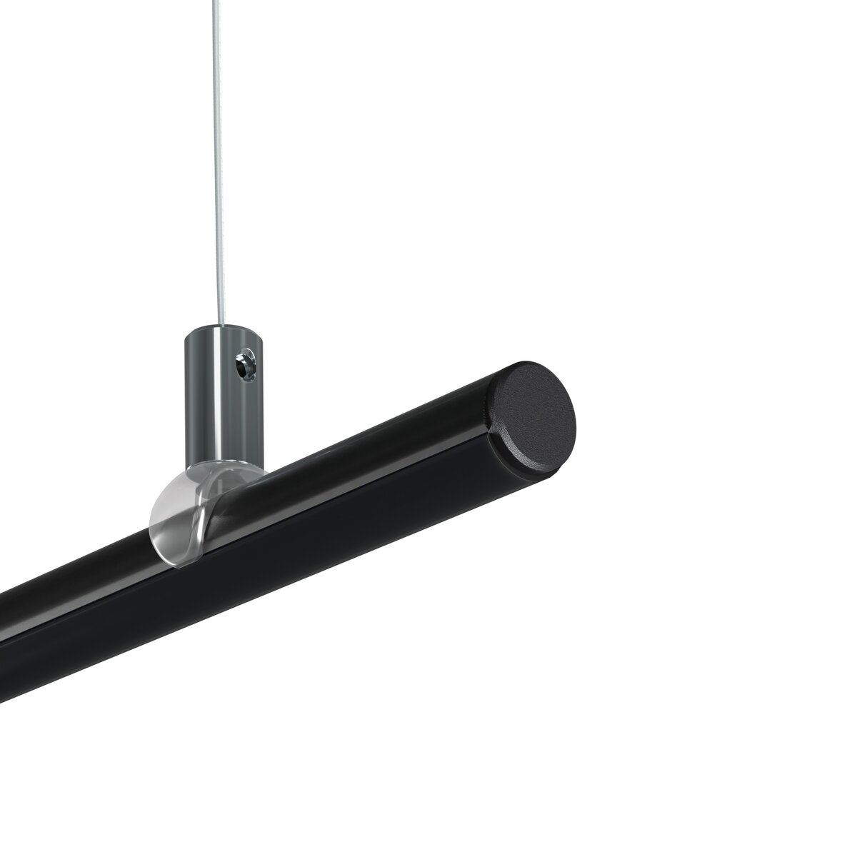 KLUŚ Endkappe PIKO-O, schwarz, ABS – Detail-/Anwendungsbild