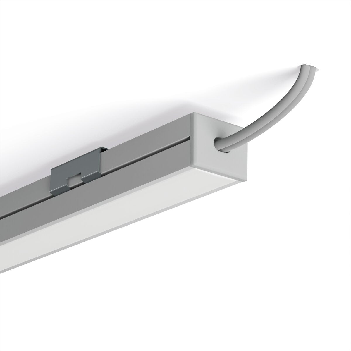 KLUŚ Endkappe mit Loch PDS-4-PLUS-OTW, grau, ABS – Detail-/Anwendungsbild