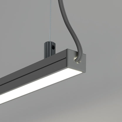 KLUŚ Endkappe mit Loch PDS-4-PLUS-OTW, grau, ABS – Detail-/Anwendungsbild