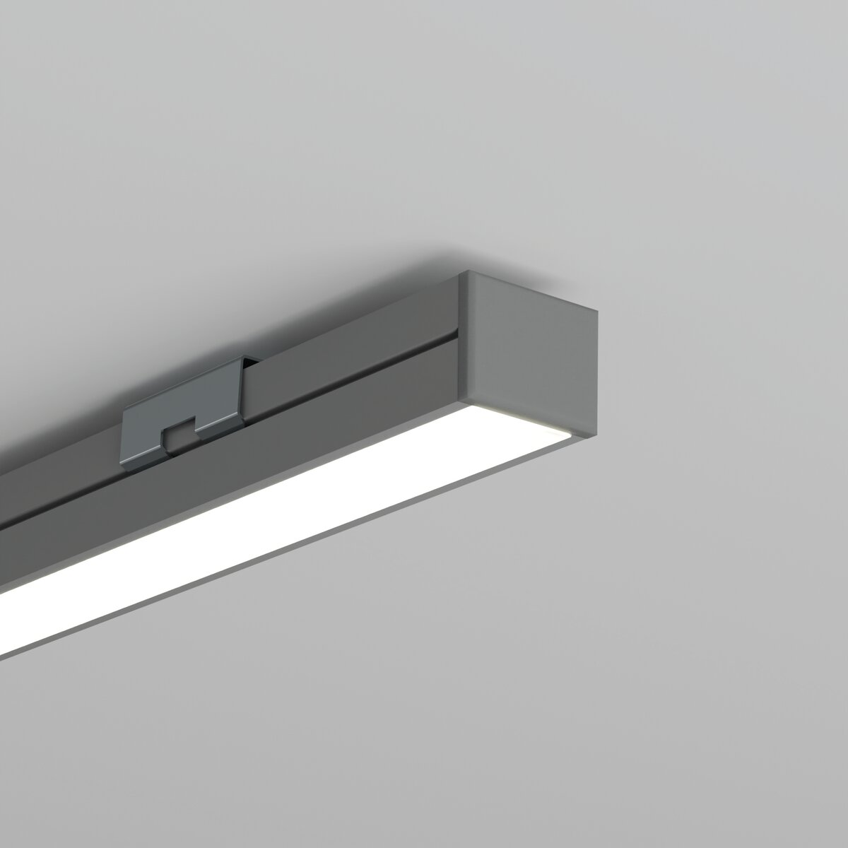 KLUŚ Endkappe PDS-4-PLUS, grau, ABS – Detail-/Anwendungsbild