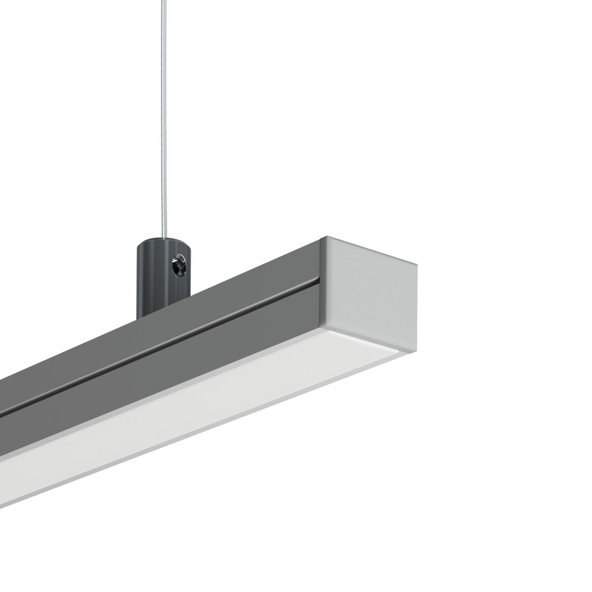 KLUŚ Endkappe PDS-4-PLUS, grau, ABS – Detail-/Anwendungsbild
