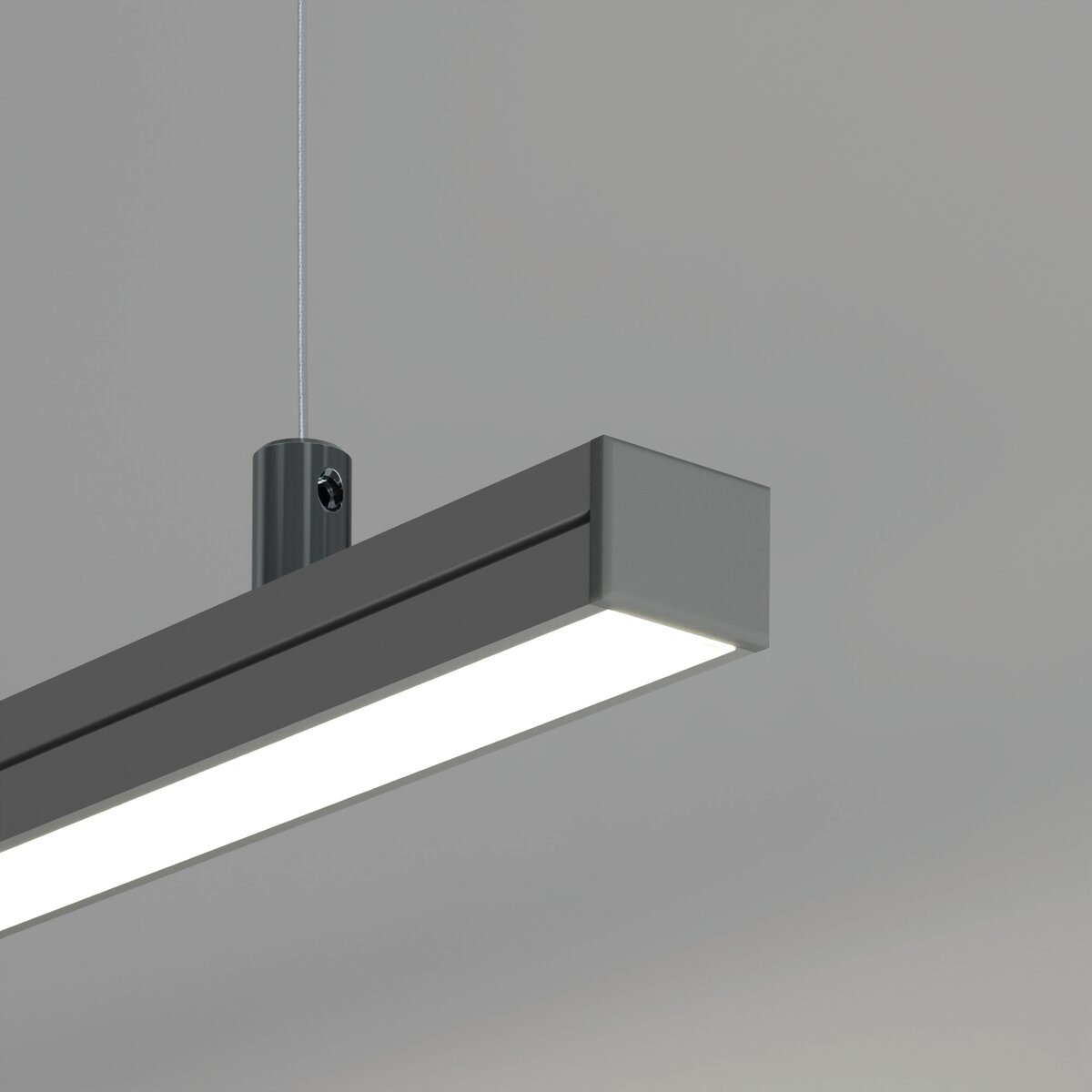 KLUŚ Endkappe PDS-4-PLUS, grau, ABS – Detail-/Anwendungsbild