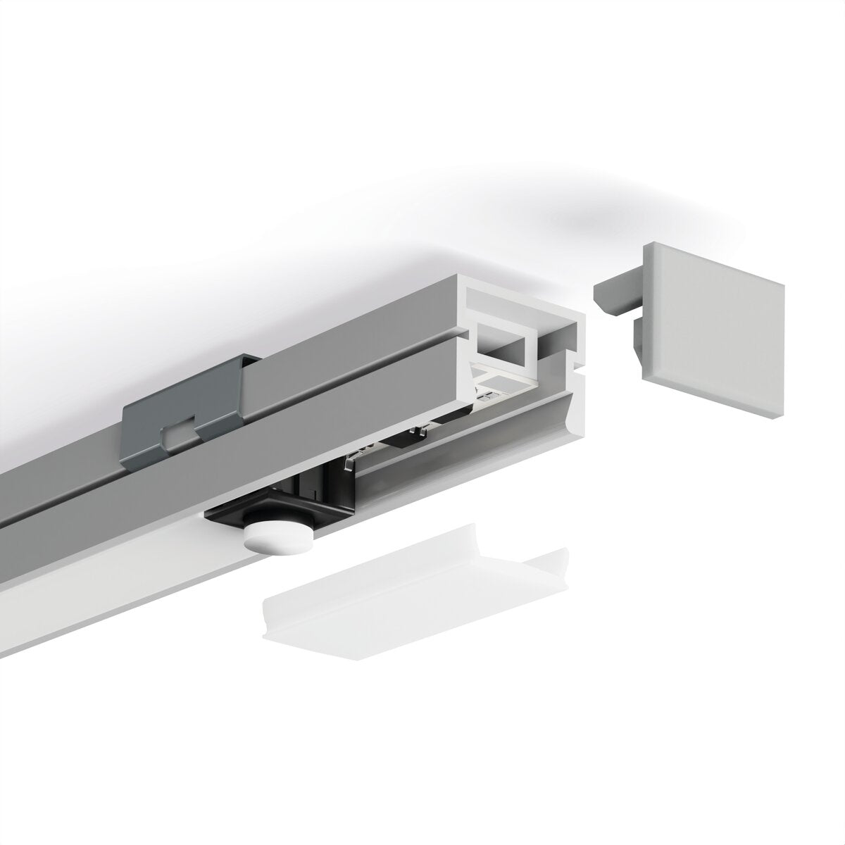 KLUŚ Unterbau MW 11x5 LED, silbern, Aluminium – Detail-/Anwendungsbild
