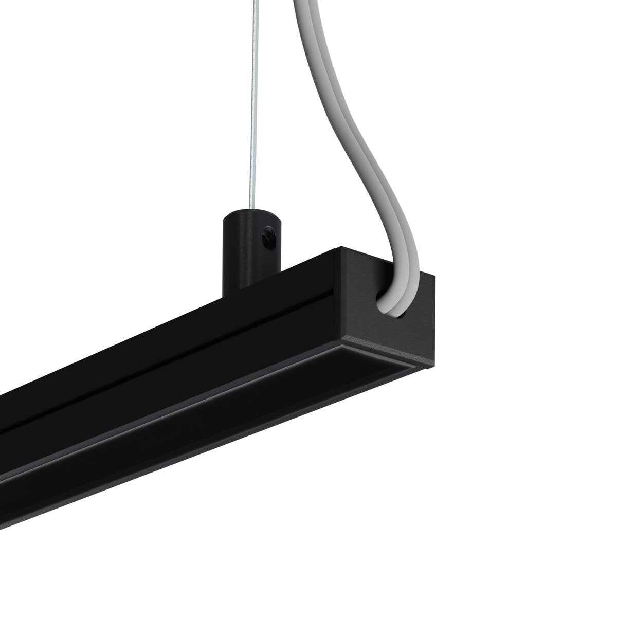 KLUŚ Endkappe mit Loch PDS-4-PLUS-OTW, schwarz, ABS – Detail-/Anwendungsbild