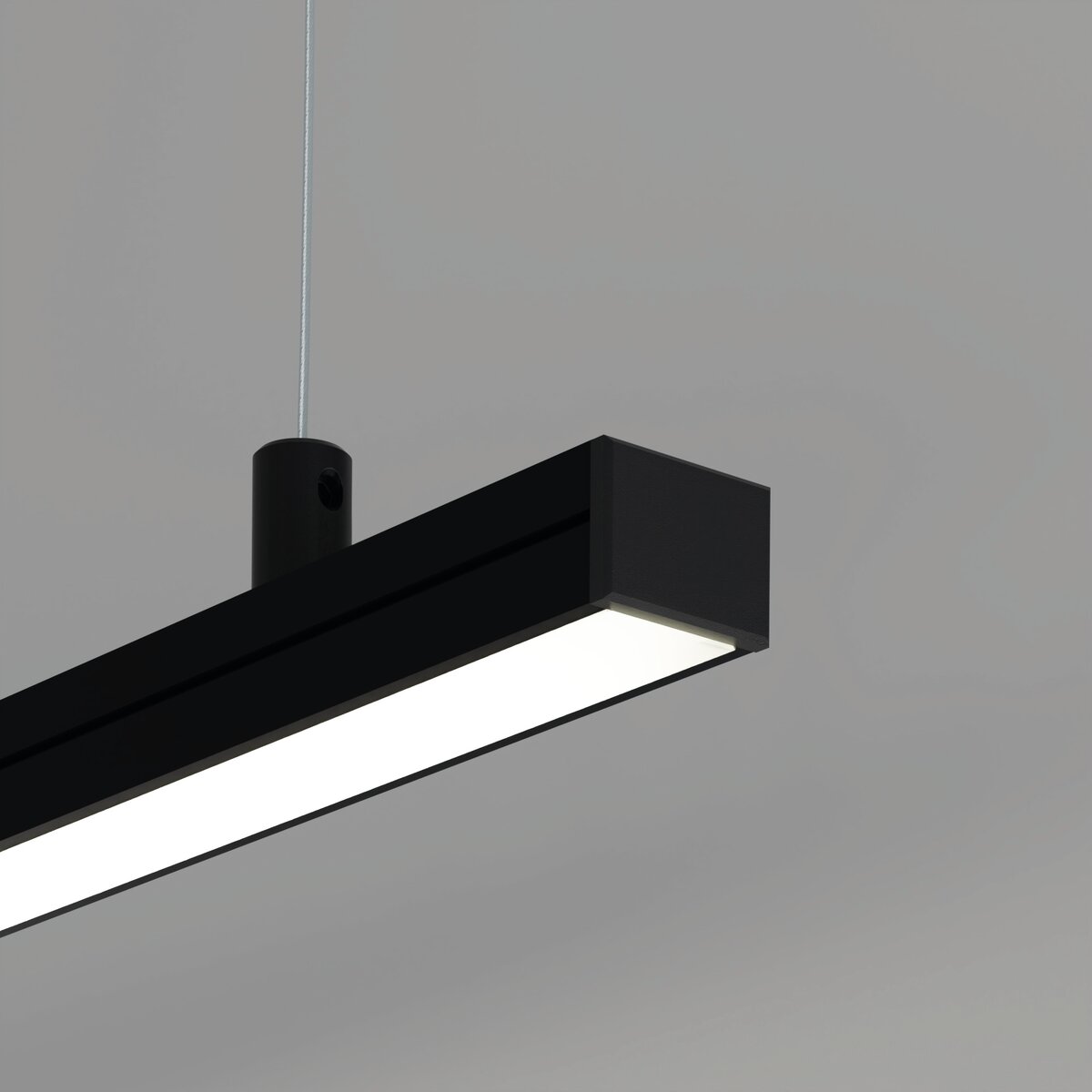 KLUŚ Endkappe PDS-4-PLUS, schwarz, ABS – Detail-/Anwendungsbild