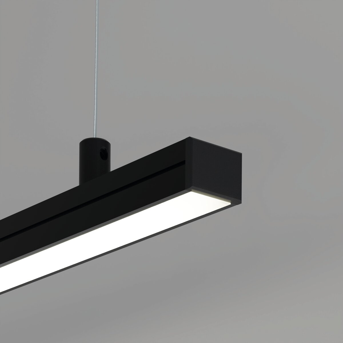 KLUŚ Endkappe PDS-4-PLUS, schwarz, ABS – Detail-/Anwendungsbild
