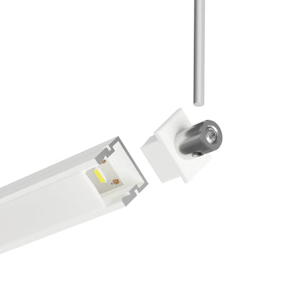 KLUŚ Endkappe mit Stromversorgung PDS-4-PLUS , weiß, ABS – Detail-/Anwendungsbild