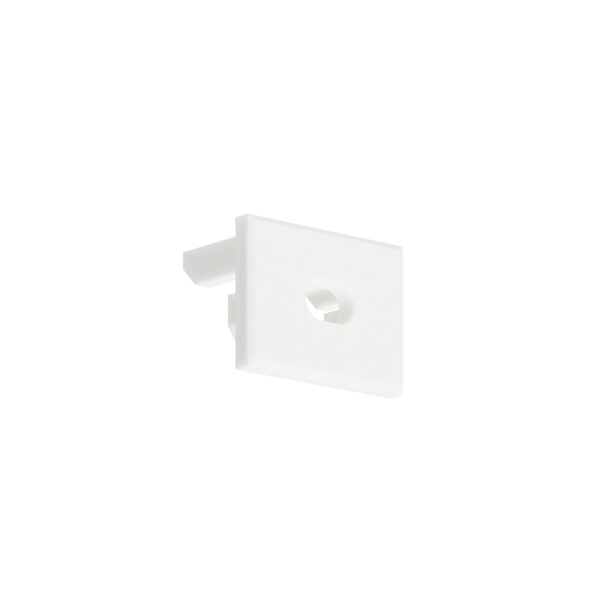 KLUŚ Endkappe mit Loch PDS-4-PLUS-OTW, weiß, ABS – Produktbild