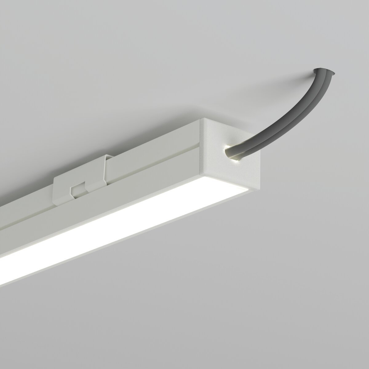 KLUŚ Endkappe mit Loch PDS-4-PLUS-OTW, weiß, ABS – Detail-/Anwendungsbild