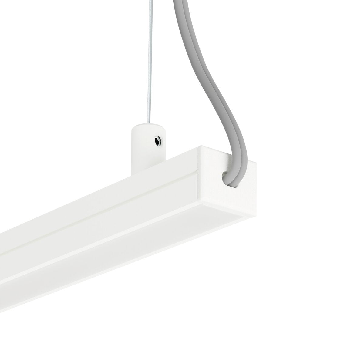 KLUŚ Endkappe mit Loch PDS-4-PLUS-OTW, weiß, ABS – Detail-/Anwendungsbild