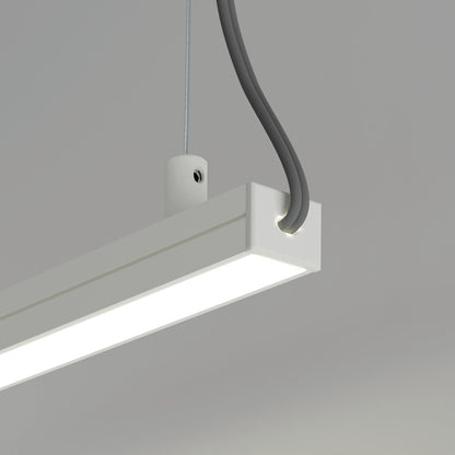 KLUŚ Endkappe mit Loch PDS-4-PLUS-OTW, weiß, ABS – Detail-/Anwendungsbild