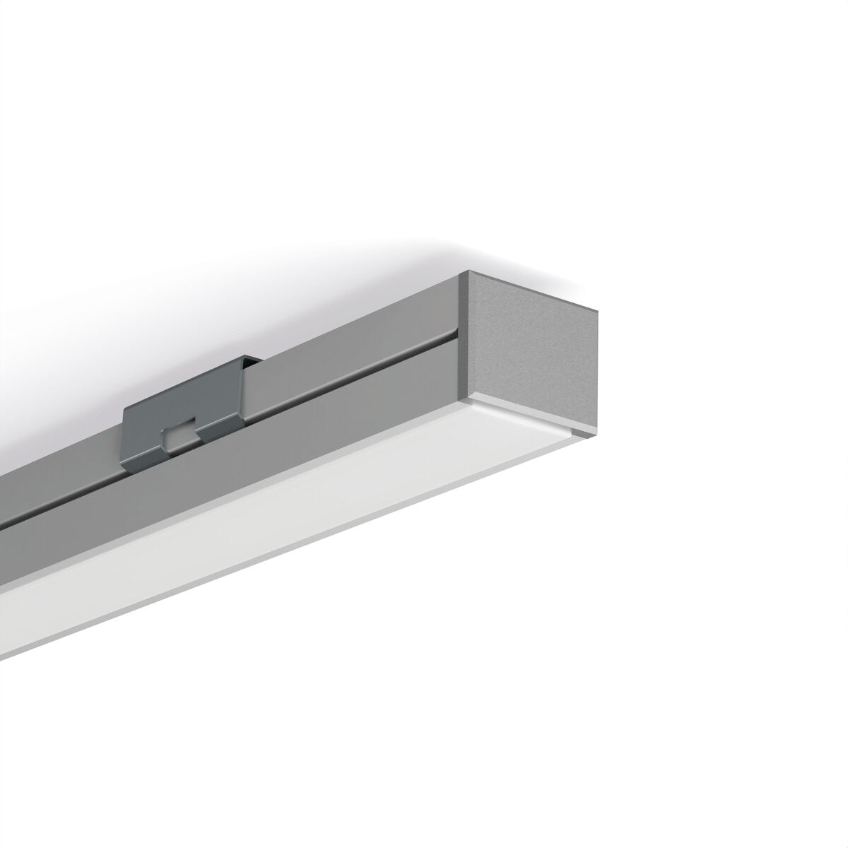 KLUŚ Endkappe PDS-4-PLUS, silbern, ABS – Detail-/Anwendungsbild