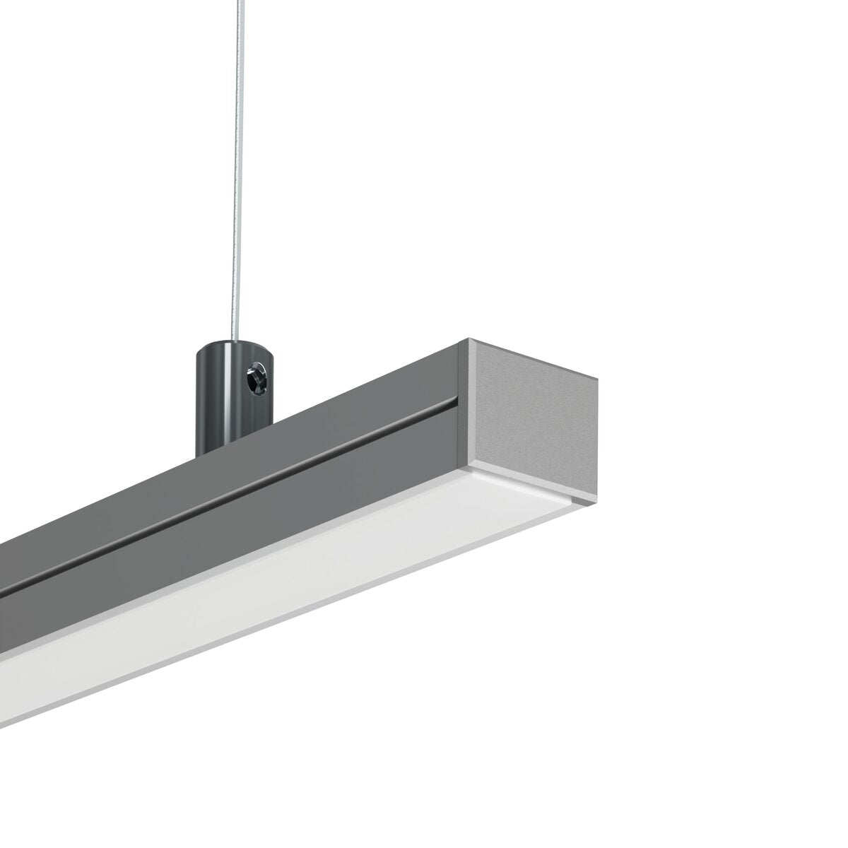 KLUŚ Endkappe PDS-4-PLUS, silbern, ABS – Detail-/Anwendungsbild