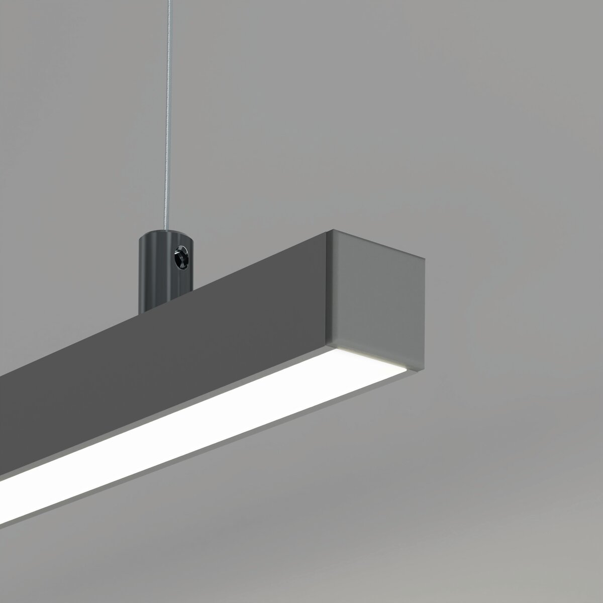 KLUŚ Endkappe PDS-ZM-PLUS, grau, ABS – Detail-/Anwendungsbild
