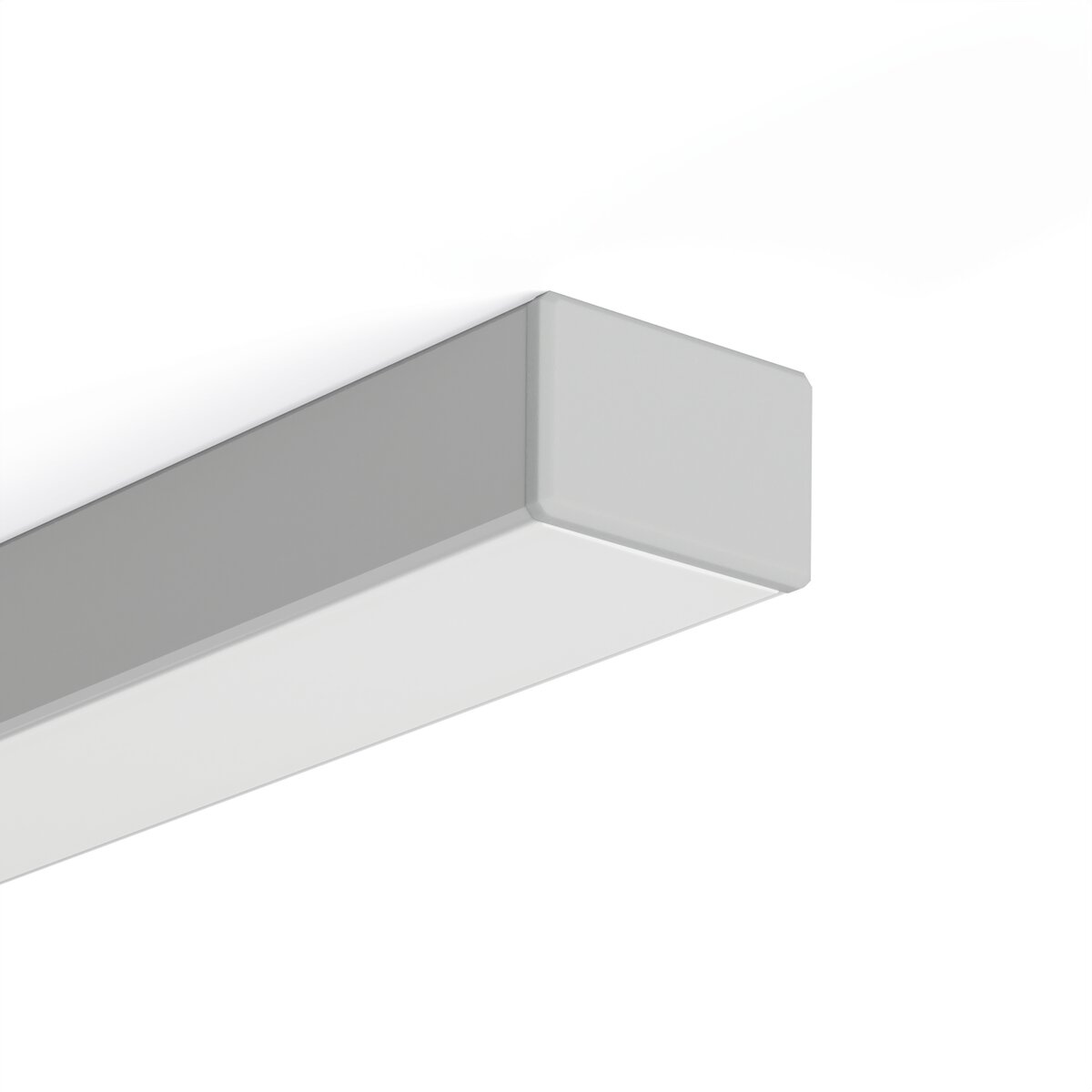 KLUŚ Endkappe GLAZA-LL, grau, ABS – Detail-/Anwendungsbild