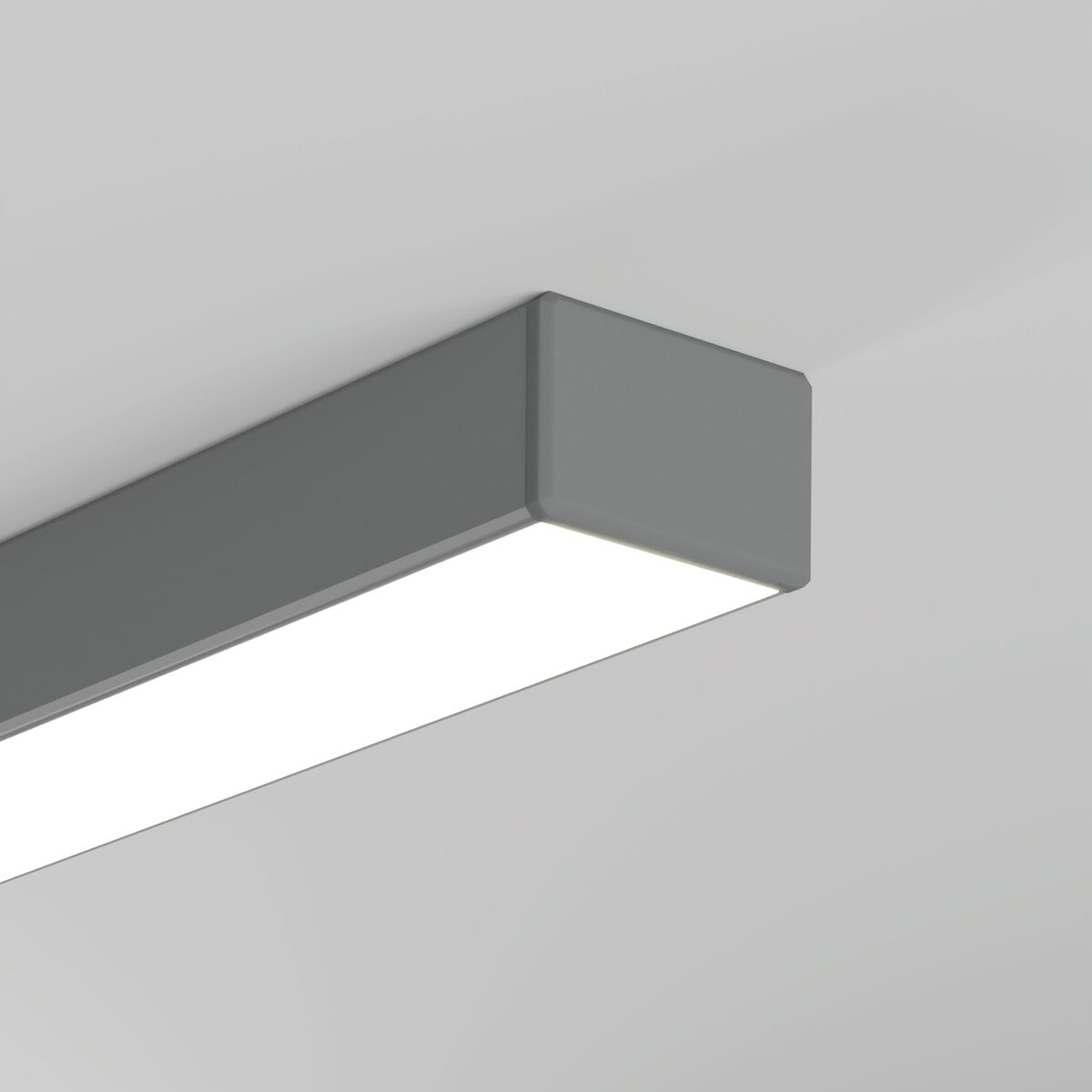 KLUŚ Endkappe GLAZA-LL, grau, ABS – Detail-/Anwendungsbild