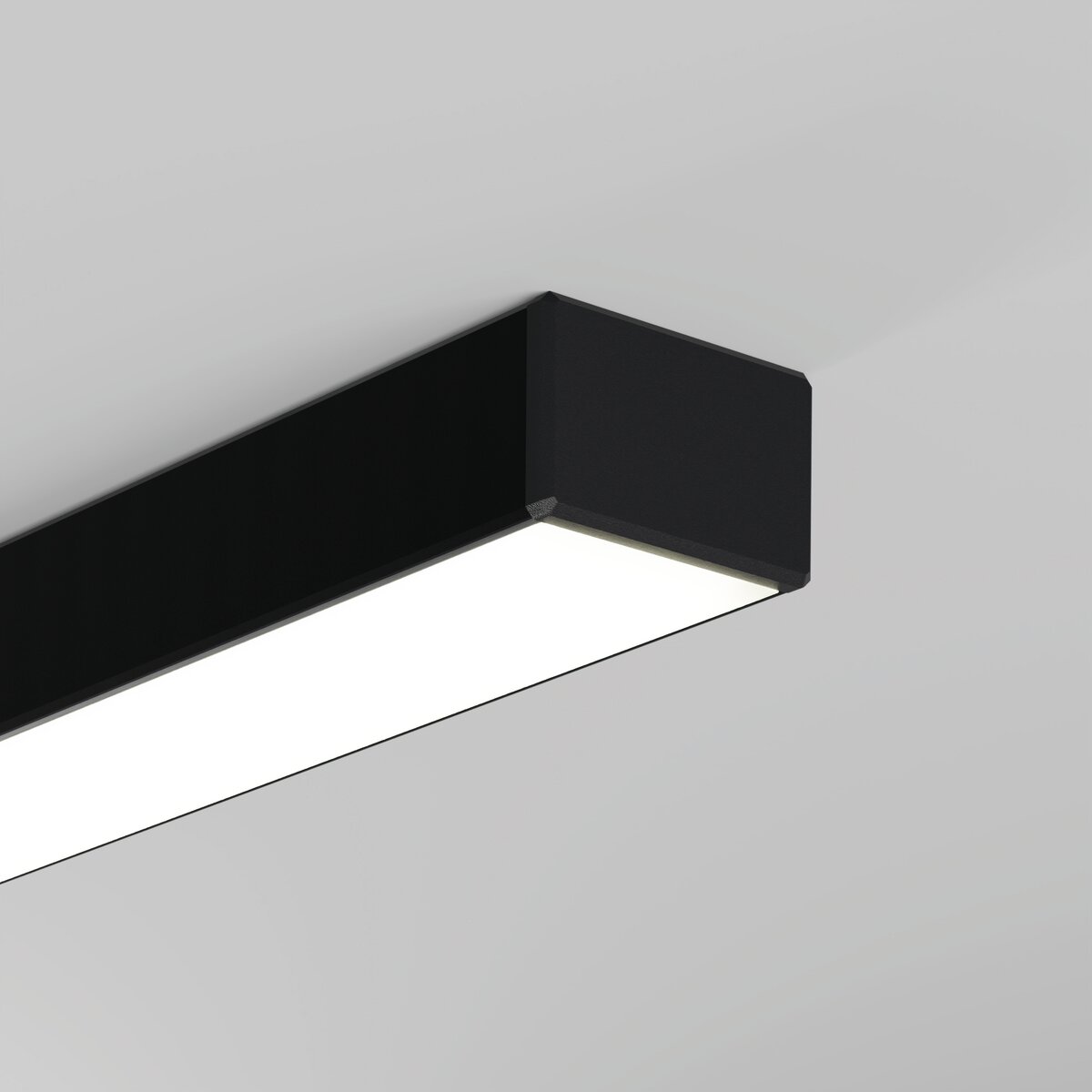 KLUŚ Endkappe GLAZA-LL, schwarz, PP – Detail-/Anwendungsbild