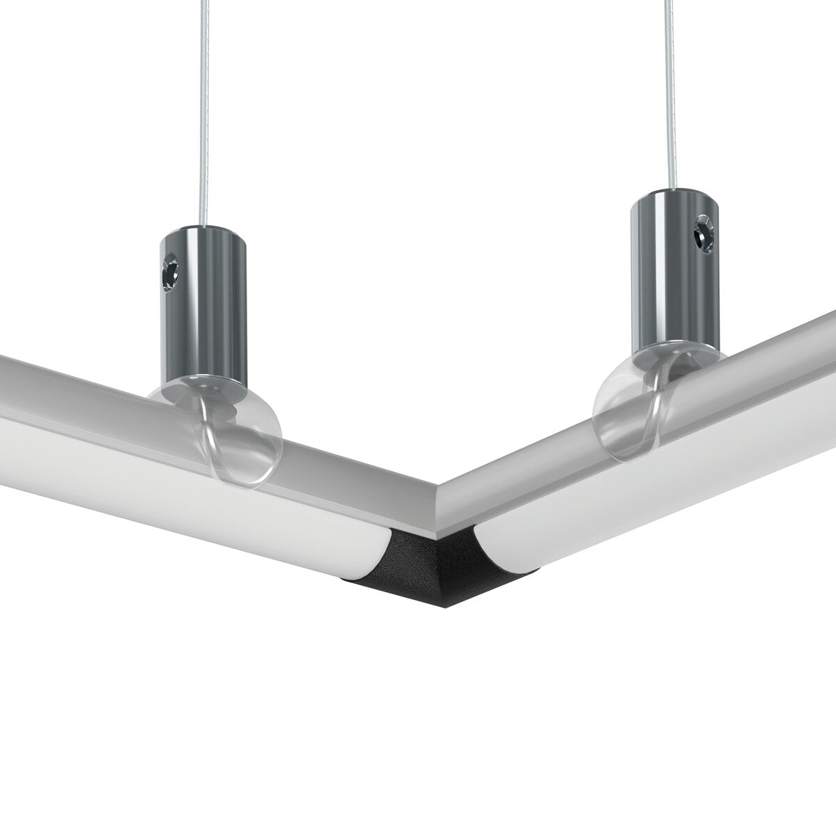 KLUŚ Endkappe PIKO-O-90, schwarz, PA12 – Detail-/Anwendungsbild