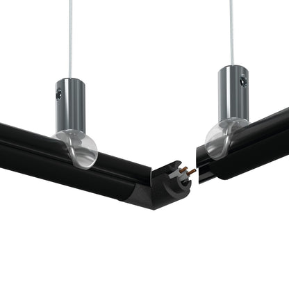 KLUŚ Endkappe PIKO-O-90, schwarz, PA12 – Detail-/Anwendungsbild