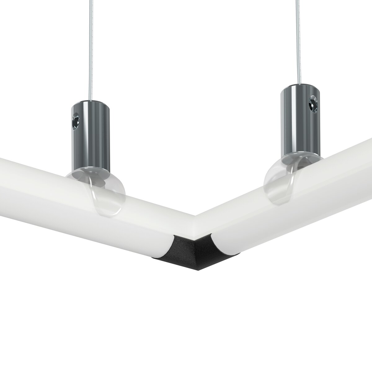 KLUŚ Endkappe PIKO-O-90, schwarz, PA12 – Detail-/Anwendungsbild