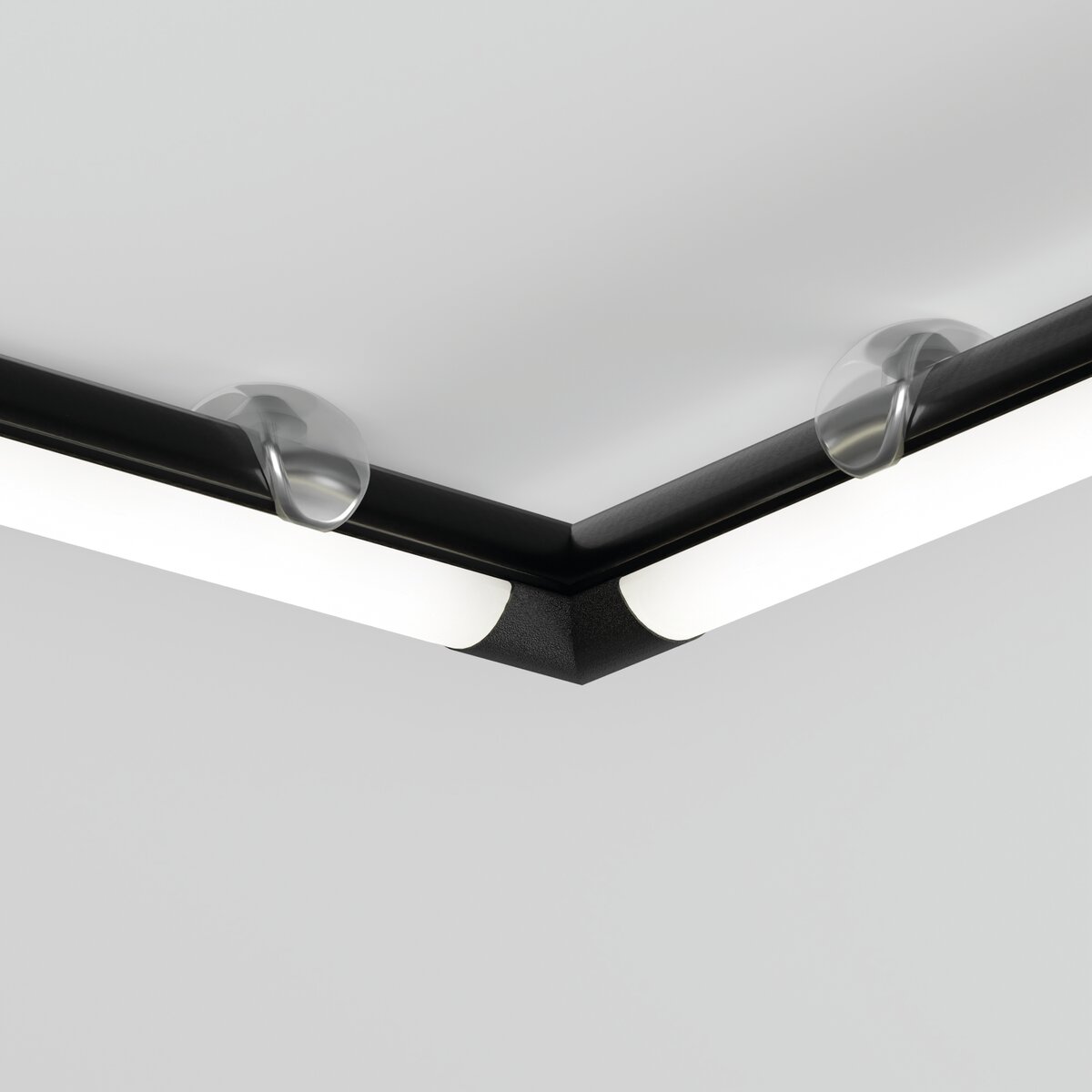 KLUŚ Endkappe PIKO-O-90, schwarz, PA12 – Detail-/Anwendungsbild