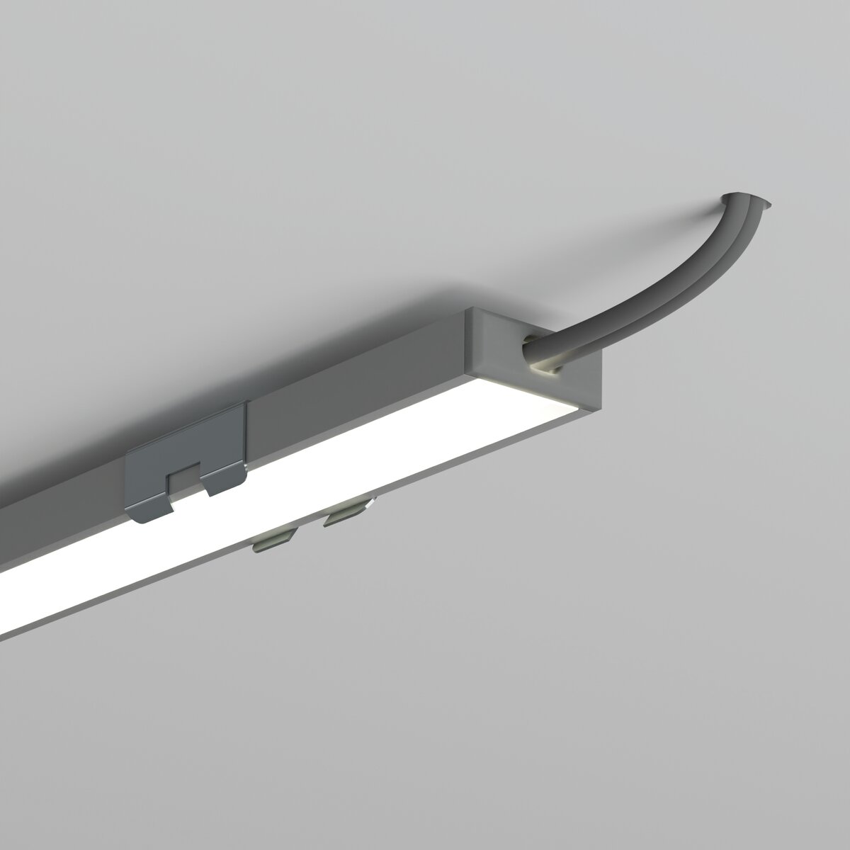 KLUŚ Endkappe mit Loch MICRO-PLUS-OTW, grau, PP – Detail-/Anwendungsbild
