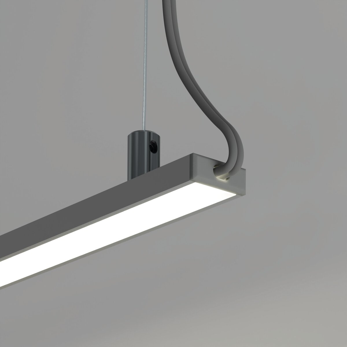 KLUŚ Endkappe mit Loch MICRO-PLUS-OTW, grau, PP – Detail-/Anwendungsbild