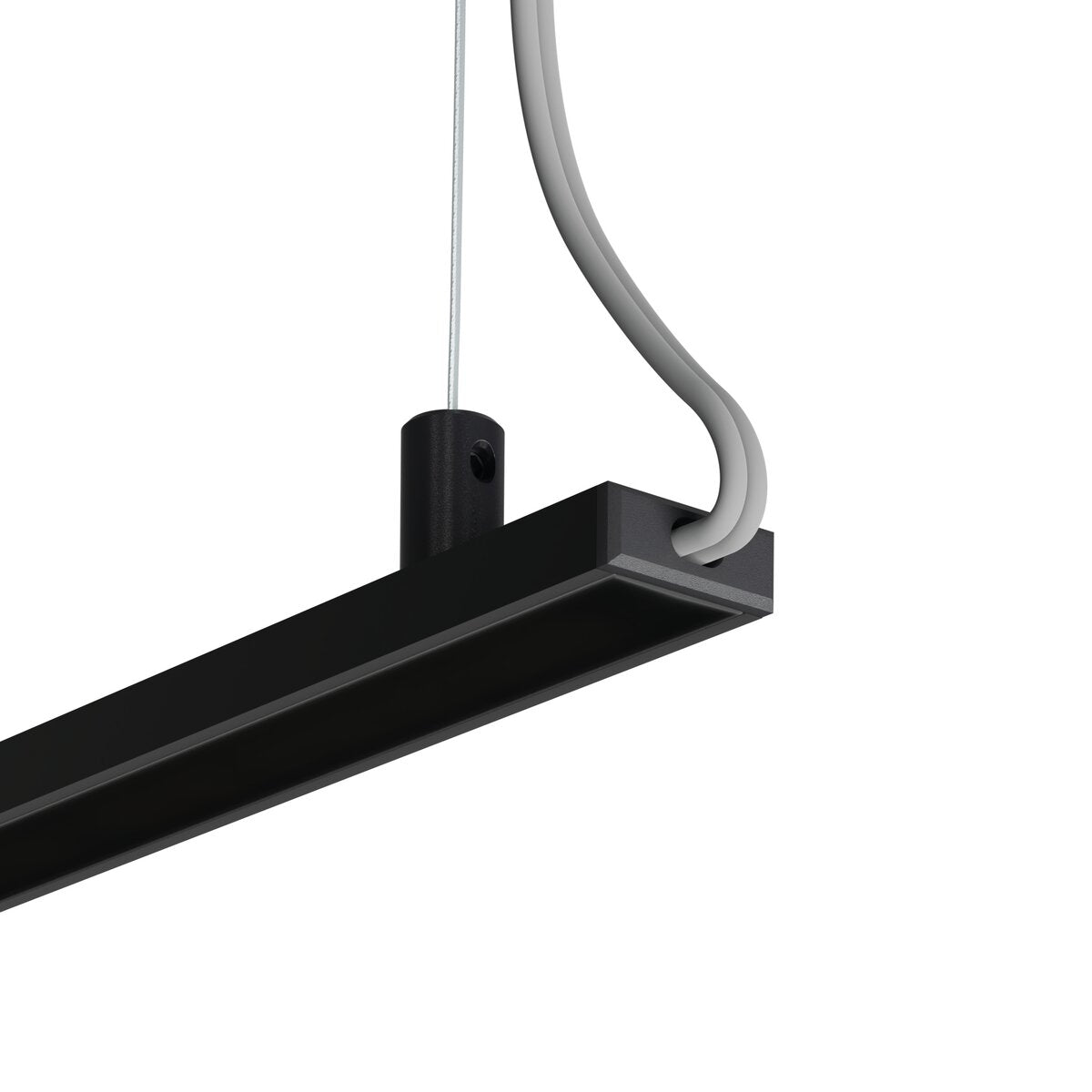 KLUŚ Endkappe mit Loch MICRO-PLUS-OTW, schwarz, PP – Detail-/Anwendungsbild