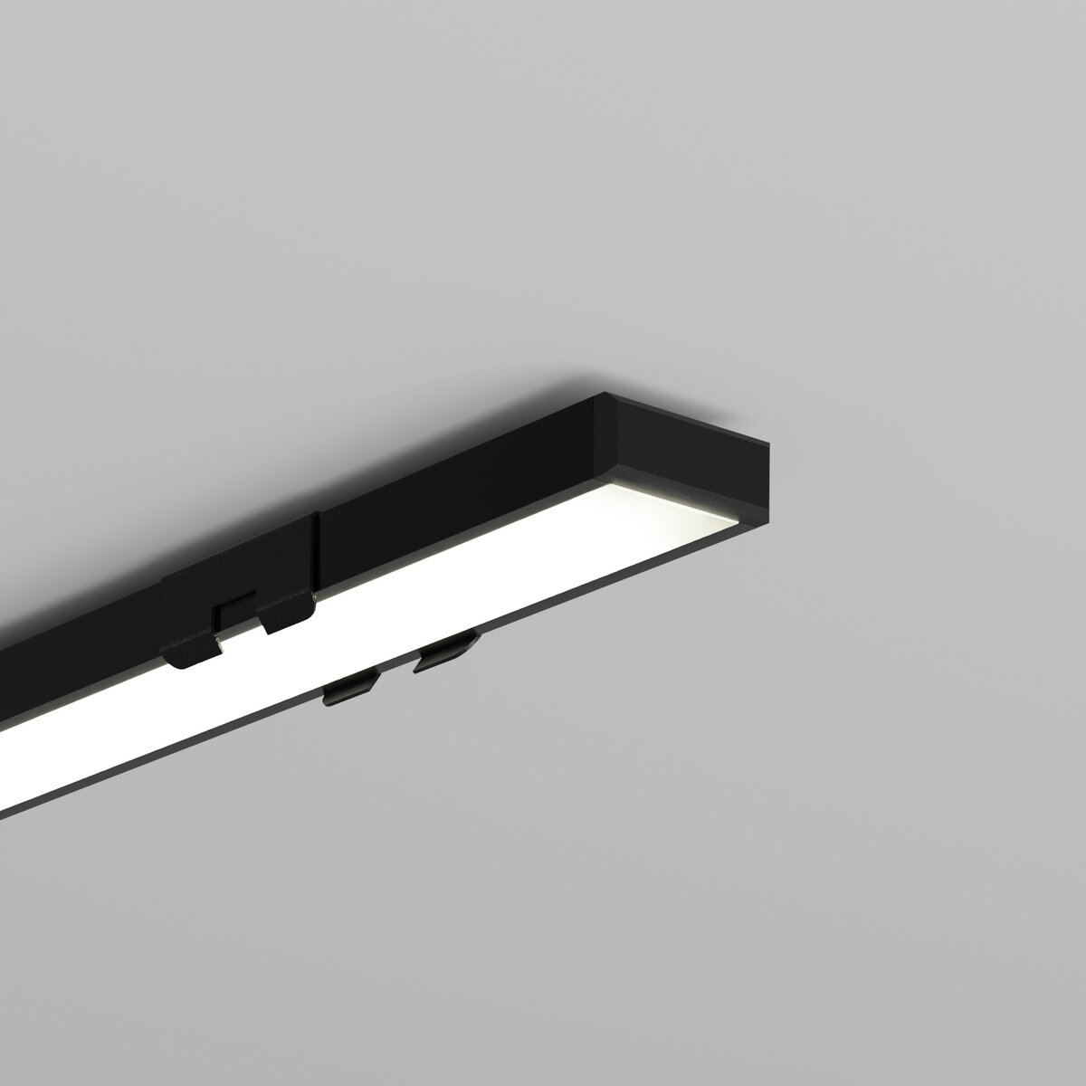 KLUŚ Endkappe MICRO-PLUS, schwarz, PP – Detail-/Anwendungsbild