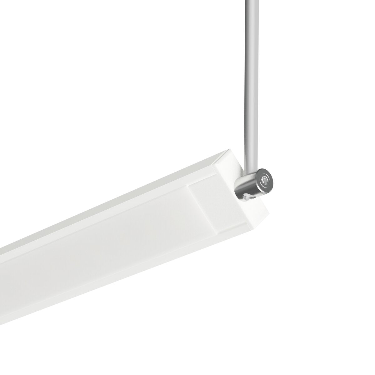 KLUŚ Endkappe mit Stromversorgung MICRO-PLUS, weiß, ABS – Detail-/Anwendungsbild