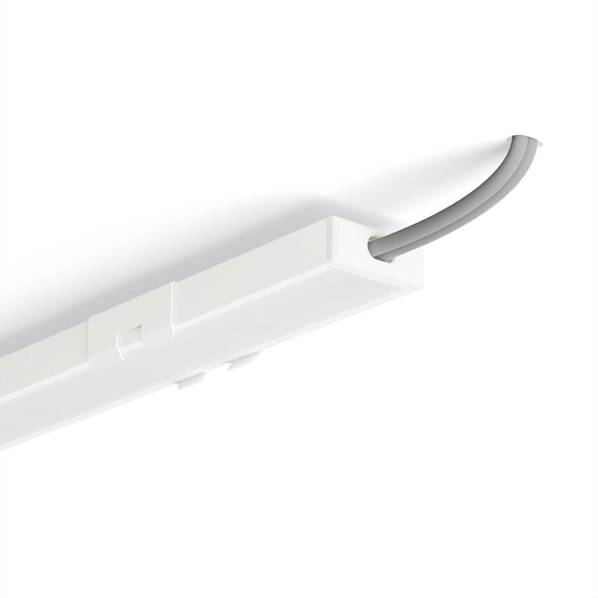 KLUŚ Endkappe mit Loch MICRO-PLUS-OTW, weiß, PP – Detail-/Anwendungsbild