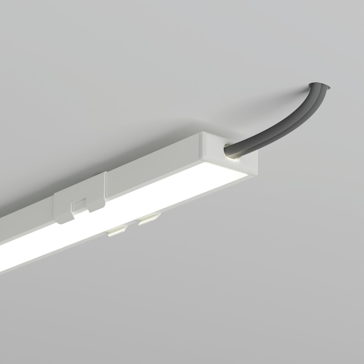 KLUŚ Endkappe mit Loch MICRO-PLUS-OTW, weiß, PP – Detail-/Anwendungsbild