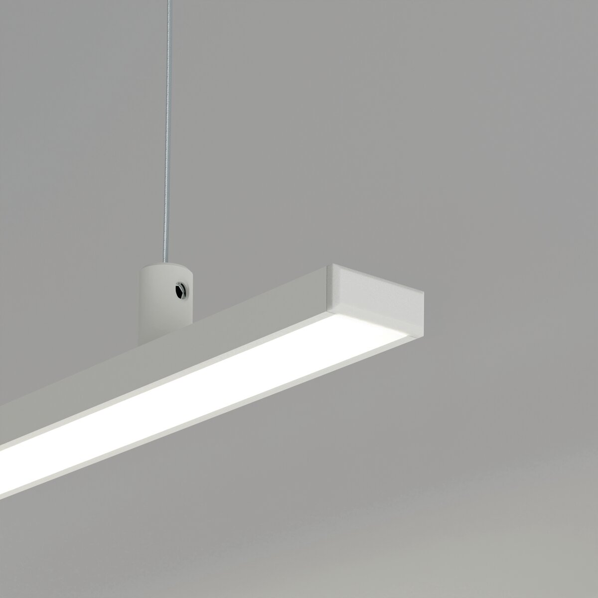 KLUŚ Endkappe MICRO-PLUS, weiß, PP – Detail-/Anwendungsbild