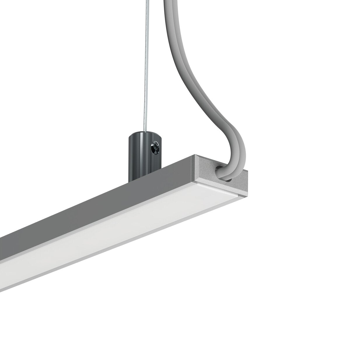 KLUŚ Endkappe mit Loch MICRO-PLUS-OTW, silbern, PP – Detail-/Anwendungsbild