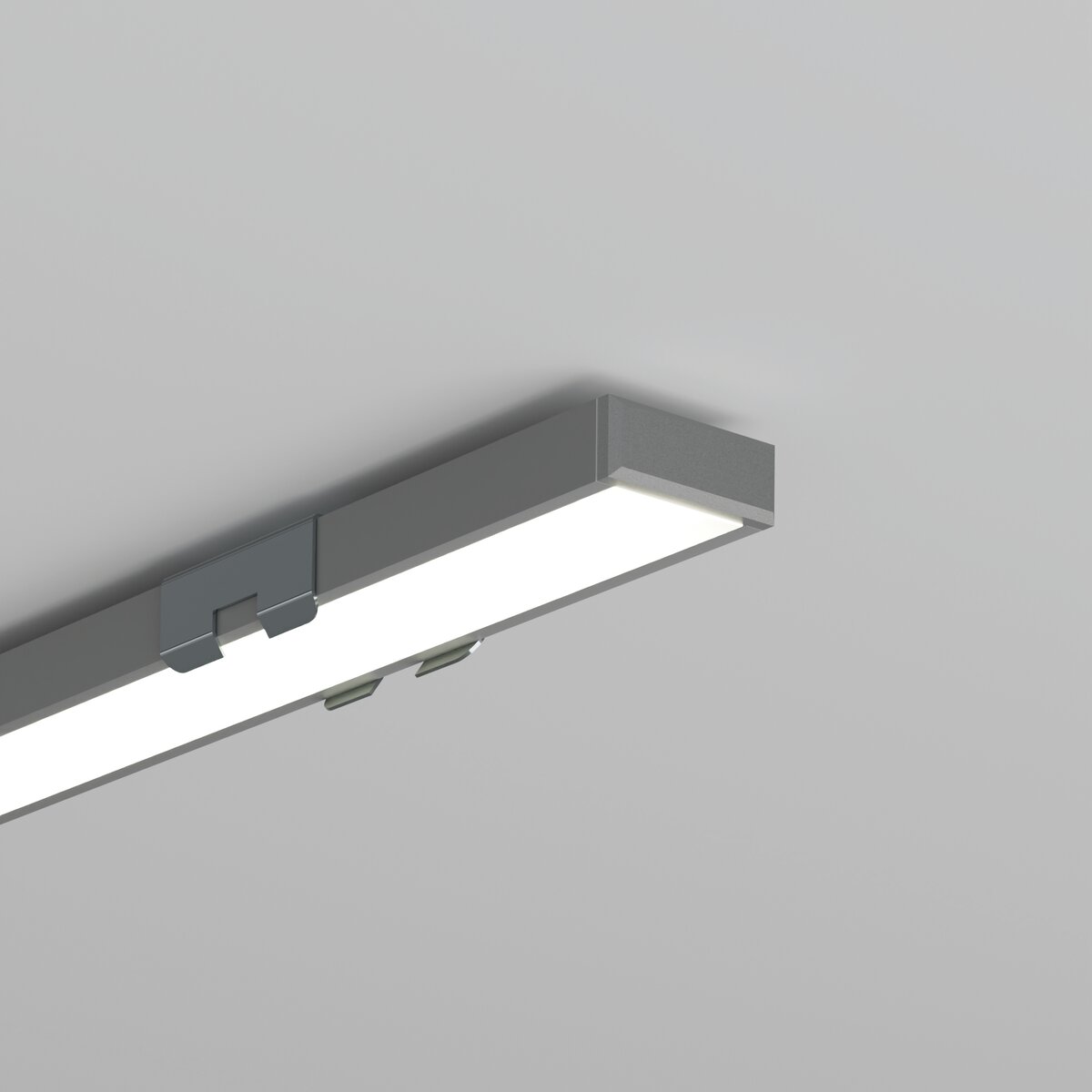KLUŚ Endkappe MICRO-PLUS, silbern, PP – Detail-/Anwendungsbild