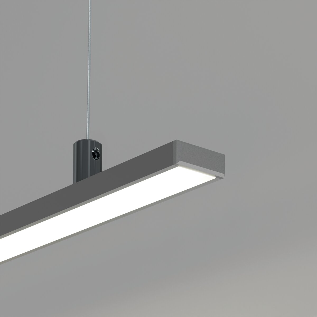 KLUŚ Endkappe MICRO-PLUS, silbern, PP – Detail-/Anwendungsbild