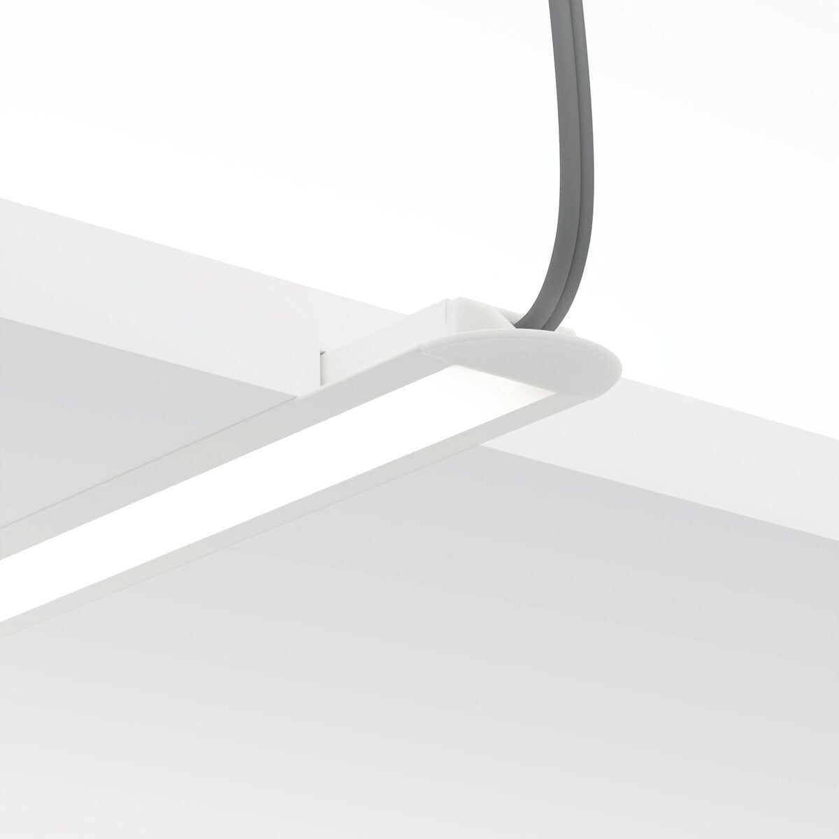KLUŚ Endkappe mit Loch MICRO-LNK-OTW, weiß, ABS – Detail-/Anwendungsbild