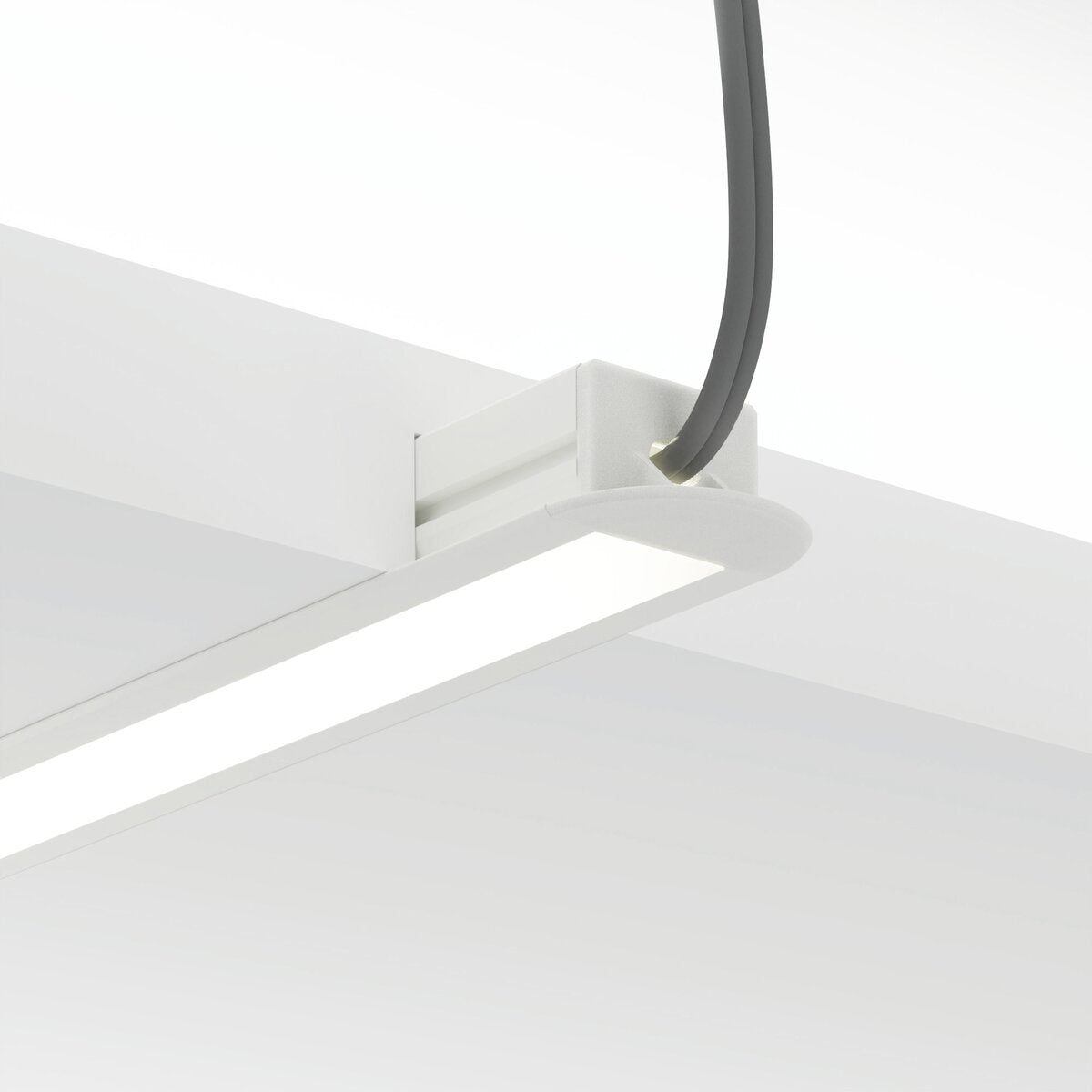 KLUŚ Endkappe mit Loch PDS-LNK-OTW, weiß, ABS – Detail-/Anwendungsbild