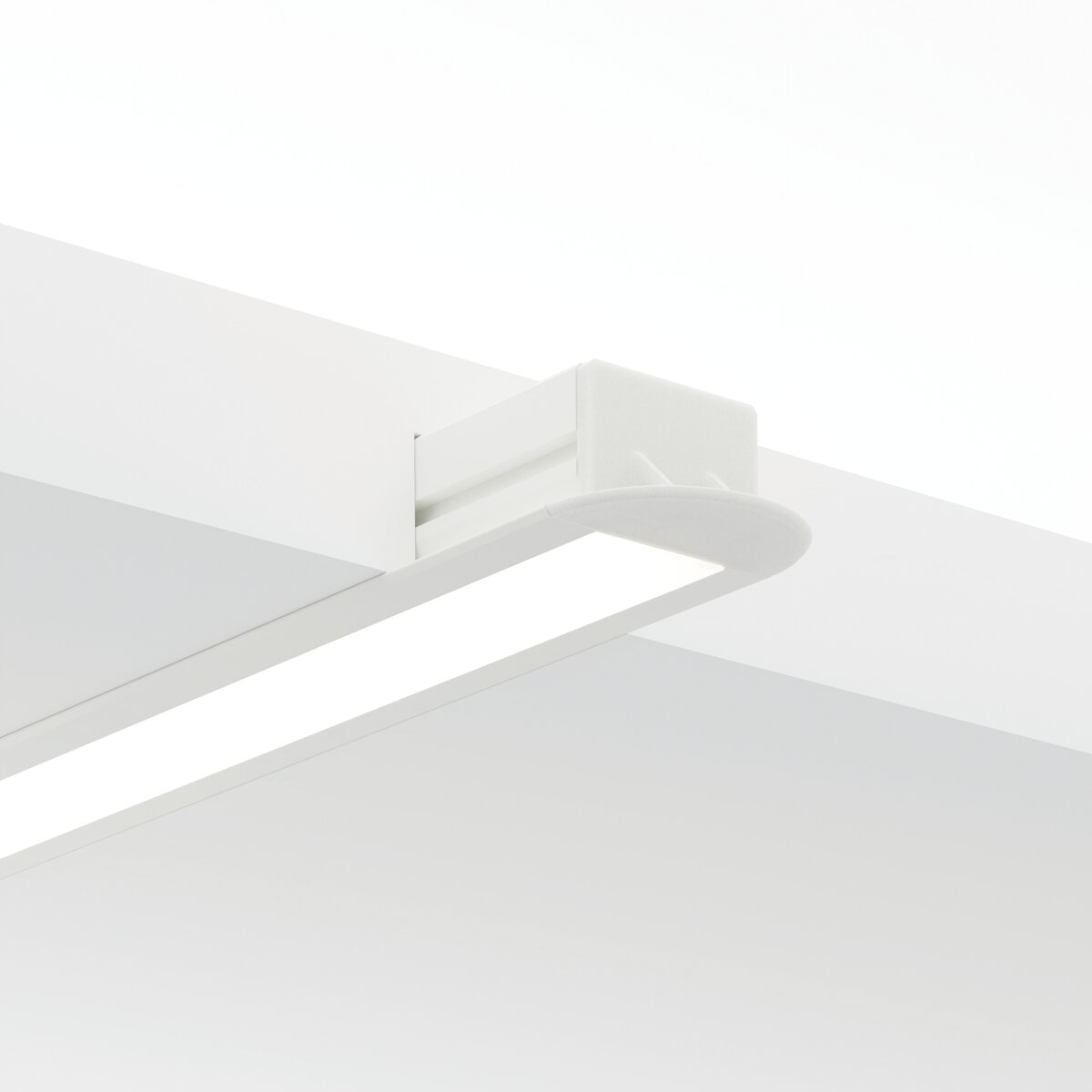 KLUŚ Endkappe PDS-LNK, weiß, ABS – Detail-/Anwendungsbild