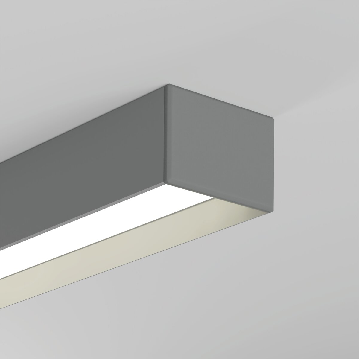 KLUŚ Endkappe GIZA-LL-ZMG, grau, ABS – Detail-/Anwendungsbild