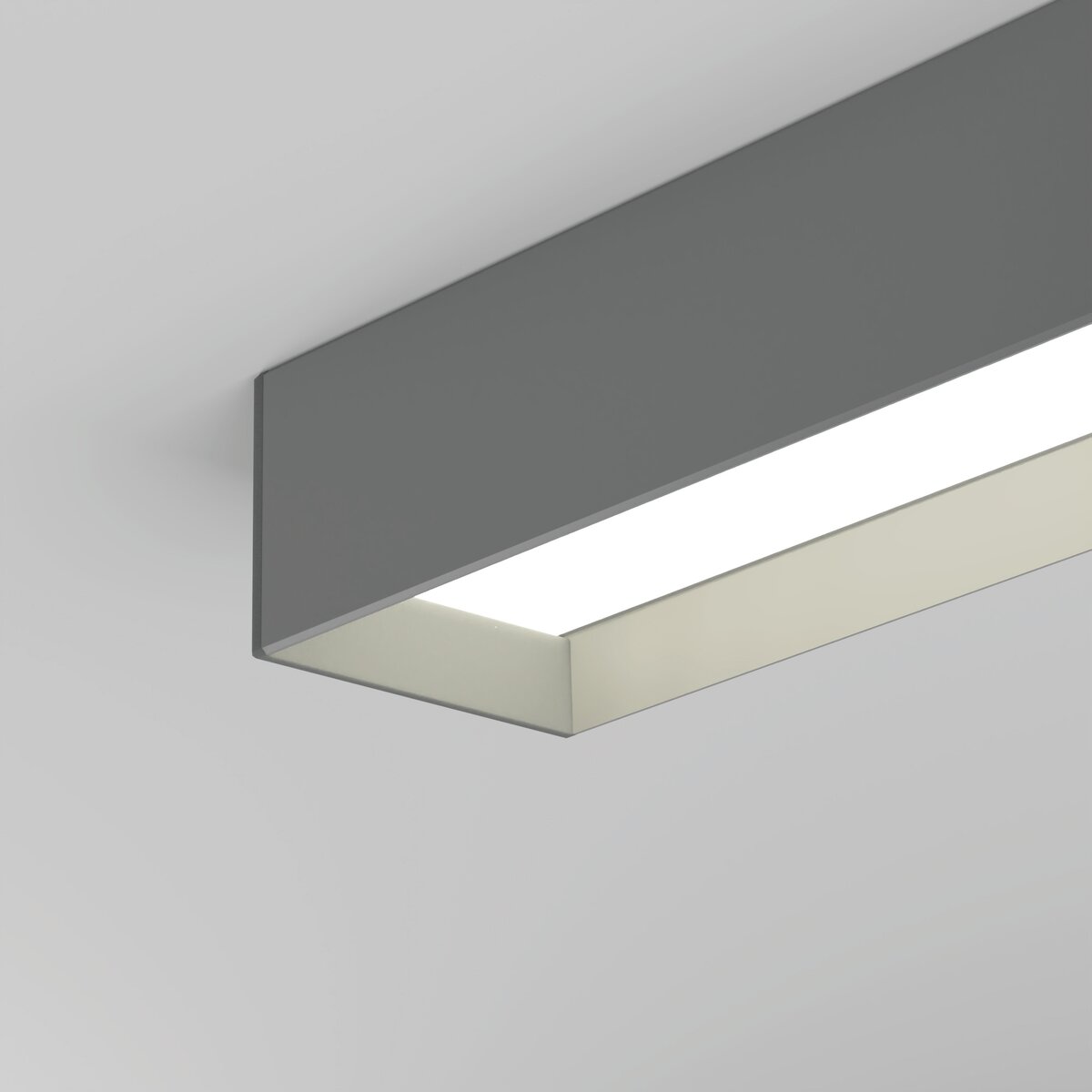 KLUŚ Endkappe GIZA-LL-ZMG, grau, ABS – Detail-/Anwendungsbild