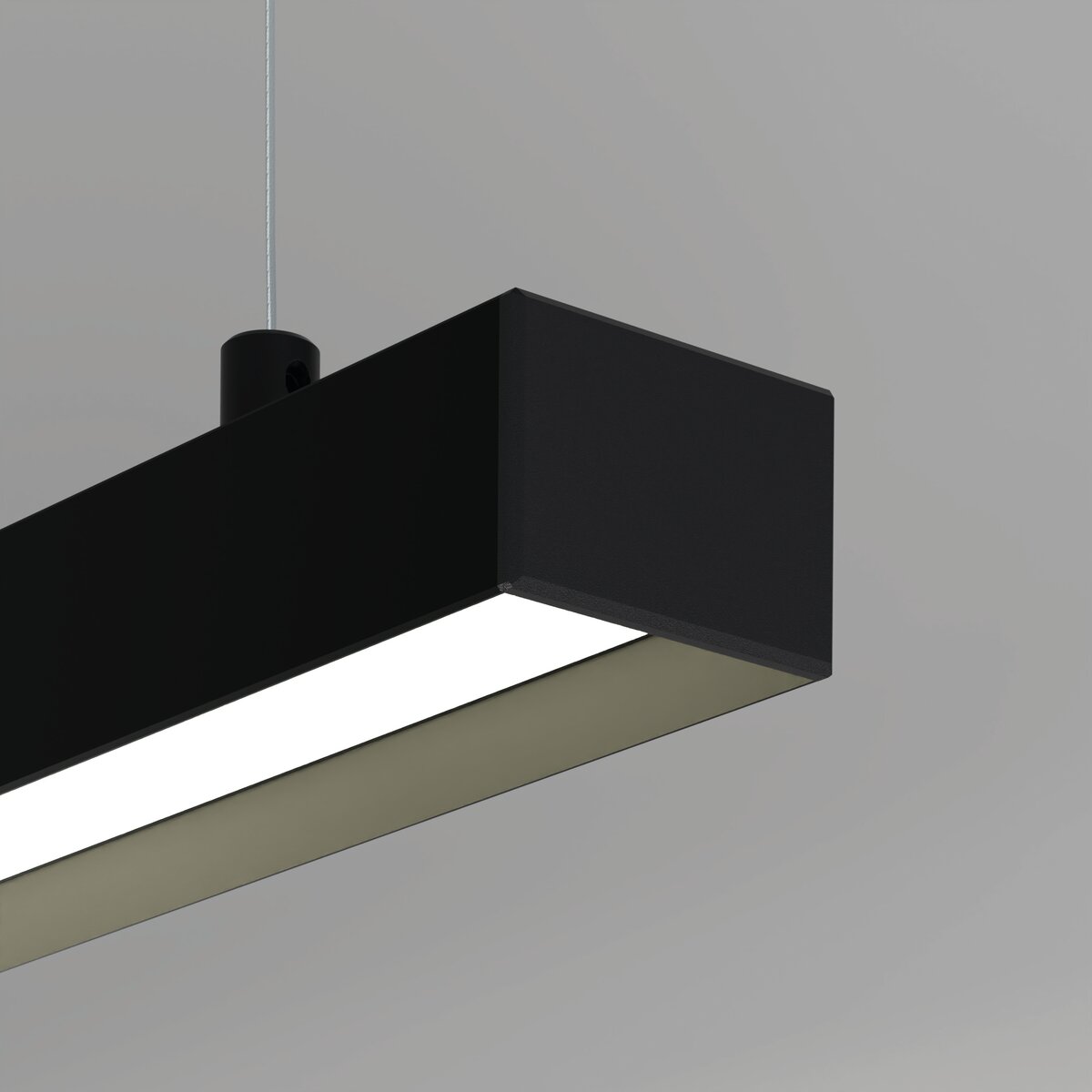 KLUŚ Endkappe GIZA-LL-ZMG, schwarz, ABS – Detail-/Anwendungsbild