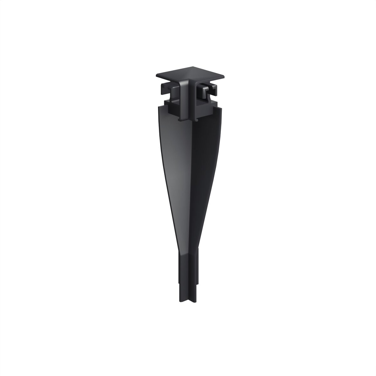 KLUŚ Endkappe OLIS-90W, schwarz, ABS – Produktbild