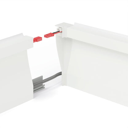 KLUŚ Endkappe OLIS-90W, weiß, ABS – Detail-/Anwendungsbild