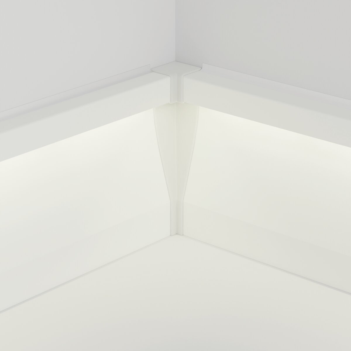 KLUŚ Endkappe OLIS-90W, weiß, ABS – Detail-/Anwendungsbild