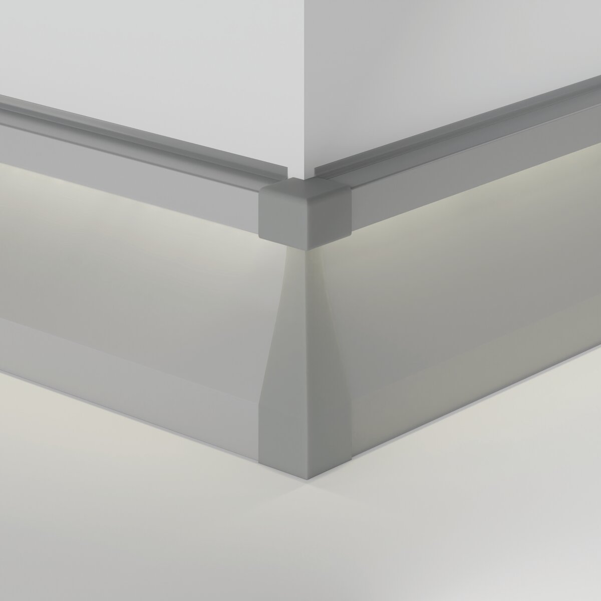 KLUŚ Endkappe OLIS-90Z, grau, ABS – Detail-/Anwendungsbild