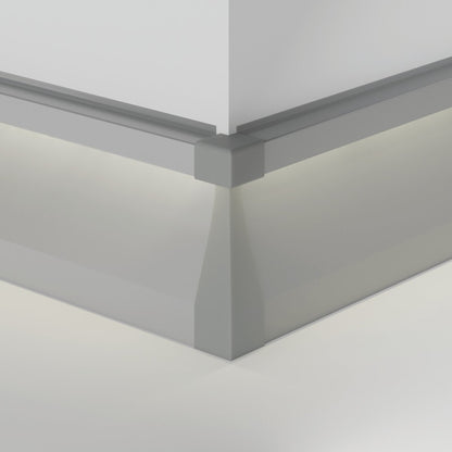 KLUŚ Endkappe OLIS-90Z, grau, ABS – Detail-/Anwendungsbild